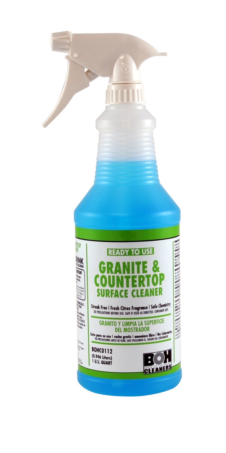 Granite & Countertop Surface Cleaner Quart Back of the House Cleaners